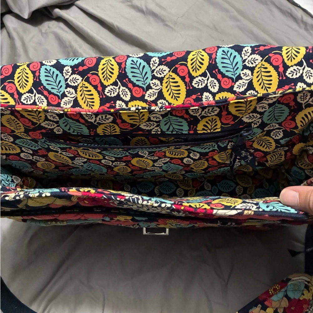 Floral Quilted Vera Bradley Laptop Bag - Picture 5 of 6